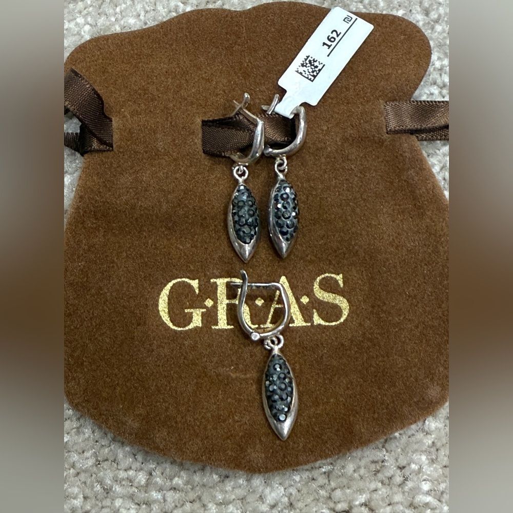 NWT Sterling Silver 925 dangle drop earrings set of 3